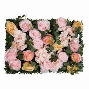 Fabric Backdrop Flower Wall Proposal Wedding Party Pink Rose and Pink Hydrangea Floral Wall Wedding Pink Flower Wall