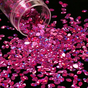 High Quality Purplish Red Rice Shape Sequins GRS & OEKO Sequins for Craft, Wedding & Party Decoration, Bulk Supply