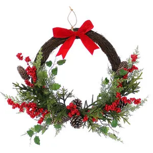 Luxury Artificial Christmas Wreath Front Door Holiday Tree Ornament Indoor Outdoor Decorations Supplies Christmas Gifts