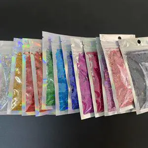 Chunky Glitter Bulk Wholesale - Holographic Iridescent Glitter for Lip Gloss, Eyeshadow, and Nail Art