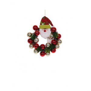 Small Christmas Wreaths Christmas Artificial Plastic Garlands Wreath Decoration Hanging on the Door