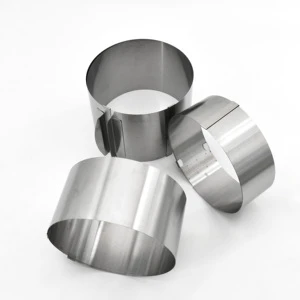 Factory Wholesales Stainless Steel Adjustable Mousse Cake Ring Decorating Baking Tools with Scaling for Cake Dessert Making