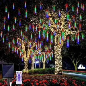 LED Meteor Shower Lights for Outdoor Christmas and Halloween Parties Festivals and Weddings Outdoor Party Lighting