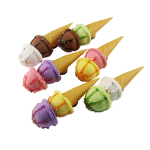 Sponge Plastic Colorfully Fake Artificial Ice Cream Cake Decoration for Shop Food Model Display Simulation Ice Cream Model