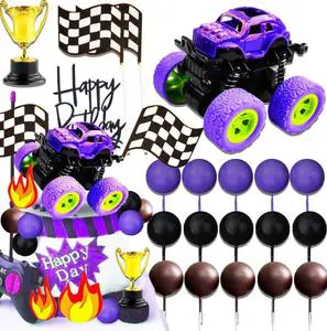Truck Cake Decoration Supplies for Kids Parties Christmas & Graduation Dessert Decorations