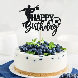 Wholesale football player birthday happy cake decoration sports themed cake decoration