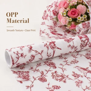High Quality Multicolor Flower Wrapping Paper DIY Gift Wedding Birthday Waterproof Flower Wrapping Paper