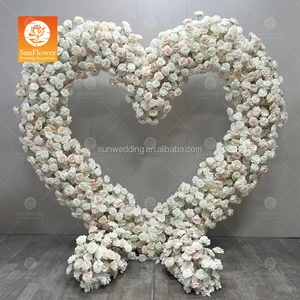 Sunwedding Wholesale Wedding Arch Backdrop Heart Shaped Wedding Arch Backdrop Flower Arch for Wedding Decoration