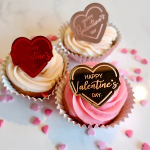 Wholesale Cake Topper Hot Sale Valentine's Day Cupcake Toppers Cake Decoration for Girls