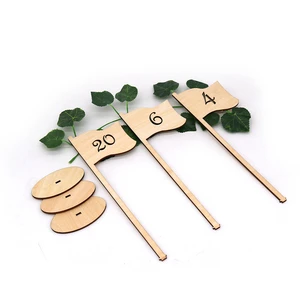 Factory Custom Wedding Wooden Table Sign Personalized Wood Craft for Table Number Display