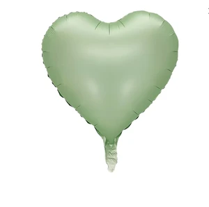 Huaien Factory Wholesale 18 Inch Metallic Chrome Heart Shaped Party Foil Helium Balloons for Party Decoration