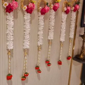 Indian Mandap Decoration Artificial Flower String Garland for Wedding Party Home Festival Event Stage Backdrop and Celebration