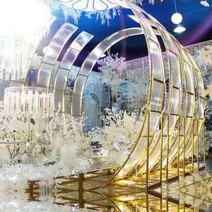 Large-Scale Freely-Assembled Wedding Arch Eight-Piece Set with Lighting for Stage Decoration for Wedding Parties and Events