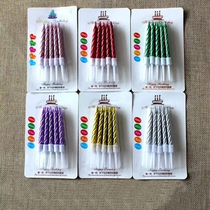 Lacquer Spiral Candles Birthday Cake Decorations Graduation Cakes Holiday Decorations Father's Day Easter Decorations