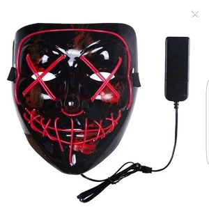 Hot sale green 3d model Floral Halloween LED mask purification mask for face carnival