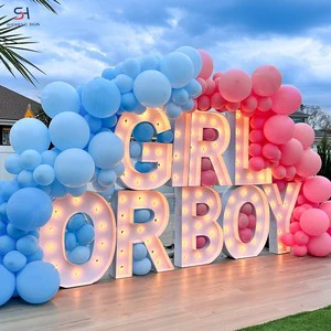Best Seller 2026 New Arrival Electronic Signs LED Marquee Letters For Gender Reveal Party Outdoor Wedding Anniversary Decor