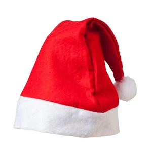 High Quality 6-Pcs Set Christmas Santa Hat for Holiday Costume Decoration and Festive Attire