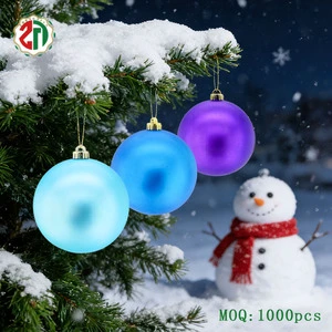 Christmas Ball Ornaments Set Red Green Shatterproof Hanging Decorations for Trees Bauble Matte Purple Christmas Ball Ornaments