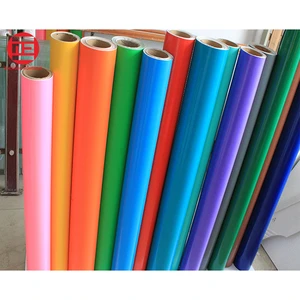 High Quality Self Adhesive Colored Vinyl For Cutting Plotter PVC Self Adhesive Matt Gold Sticker Vinyl Paper Roll