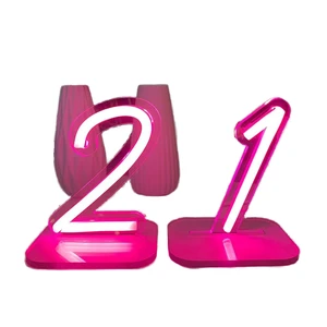 Mini IP65 Waterproof Neon Light Digital Transparent Customizable Logo Signage for Weddings Shops & Hotels Decoration