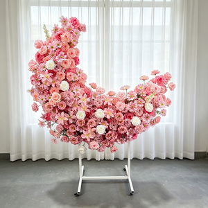 New Arrival Color Block Moon Arch Stand, Customizable Multi-color for Wedding & Event Decor