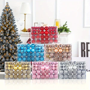 Plastic Multi-Color Christmas Ball Tree Ornaments Made in Zhejiang for Holiday Gifts and Crafts