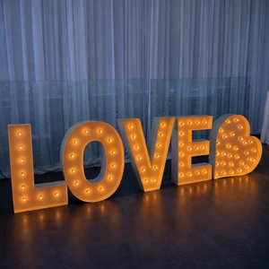 Hot Sale Customized 3ft 4ft 5ft Stainless Steel Marquee Letter For Wedding Party Event Decoration