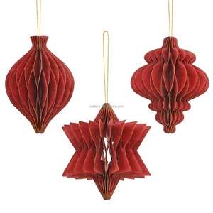 Christmas Ball & Tree Ornaments Honeycomb Paper Christmas Ornaments Christmas Outdoor Decoration