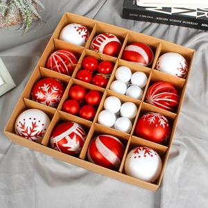 Hot Christmas Ball & Tree Ornaments Set Creative Hand-Painted Christmas Balls for Parties and Christmas Tree Decorations