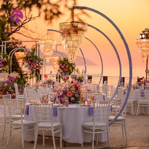Wedding Decoration Props Party Supplies Clear Chandelier Light for Wedding Ceiling Stage Stand Backdrop Lights Decoration