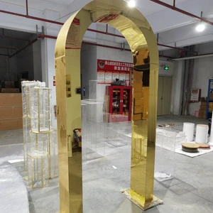 Gold Arch Wedding Decoration Backdrop