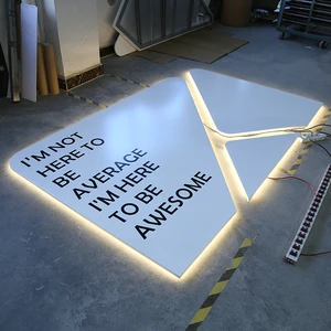 Custom Led Sign Soard Outdoor Advertising Signage Illuminated Shop Logo Backlit 3d Business Sign
