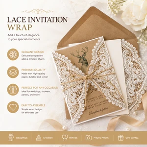Wedding Invitations With Blank RSVP Cards And Envelopes Elegant Wedding Cards Ribbon Bow