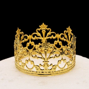 Cake Crown Mini Alloy Crown Party Cake Accessories Cake Top Wedding Valentine's Day Crown