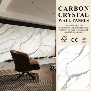 Luxury Light Carbon Crystal Wall Panels Modern Gym And Indoor Integrated Ceiling Decorative Strips Panels
