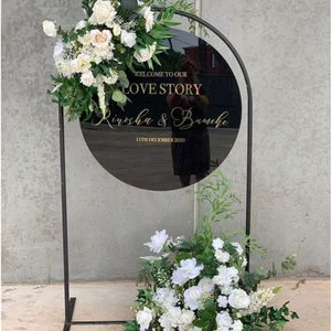 Custom Acrylic Wedding Welcome Sign Acrylic Sign Board Stand for Wedding Birthday Party Baby Shower