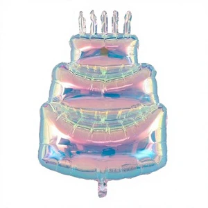 Wholesale Glossy Shaped Foil Helium Balloons Set Colorful Birthday Party Decorations Christmas Halloween Valentine Day