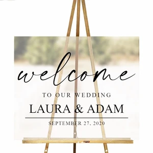 Acrylic Board Welcome Sign Wedding Decoration Wedding Sign for Display