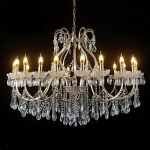 Wedding Ceiling Decoration Stage Hall Crystal Lamp Chandelier Iron Electroplating Props Acrylic Ceiling Decorative Lights