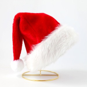 New Festival Style Christmas Hats for Adults & Children Short & Long Fleece Nonwoven Fabric Party Decorations