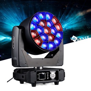 Igracelite 19*15W Point Control Bee Eye LED Moving Head DJ Disco Party Event Movinghead Stage Light