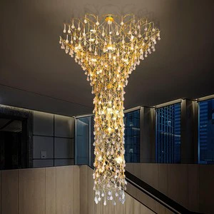 ANNO Luxury Arabic Style Crystal Light Chandelier For Large Stairwell Ceiling Decor