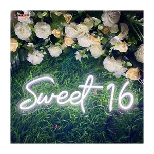 Free Design Custom Led Neon Light Sign Logo Custom Drop Shipping For Shop Us Wedding Party Supplies Sweet 16 Neon Sign Custom