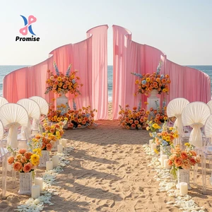 Premium White Finished Iron Wedding Arch Frame for Beach & Garden Wedding