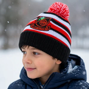 OEM Wholesale Custom Children's Knitted Acrylic Beanie Pattern Logo Winter Outdoor Warm Beanie Manufacturer For Boys And Girls