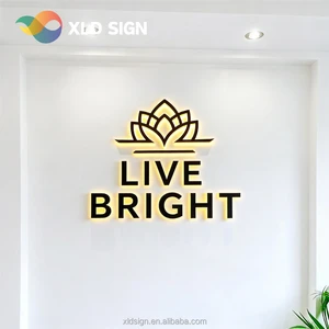 Industrial Chic Wall Mounted Metal Logo Signage Advertising Signs LED Letter Sign for Outdoor