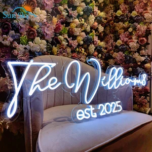 Free Design LOW MOQ Custom Decor Light Acrylic Wedding Led Neon Sign for Party