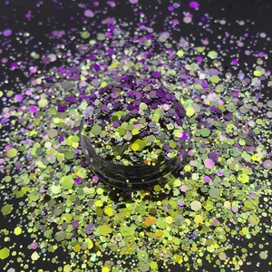 Polyester Cosmetic Grade Chameleon Glitter Flakes for Gift Crafts