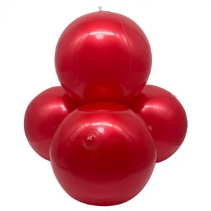 4Pcs 20Inch Christmas Pvc Reusable Party Balloons 90*84cm Repeat Inflatable Balloon for Xmas Wedding Birthday Decoration Supply