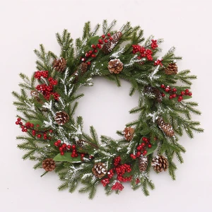 Promotional Christmas Wreath for Door Decoration Christmas Decorated Wreath